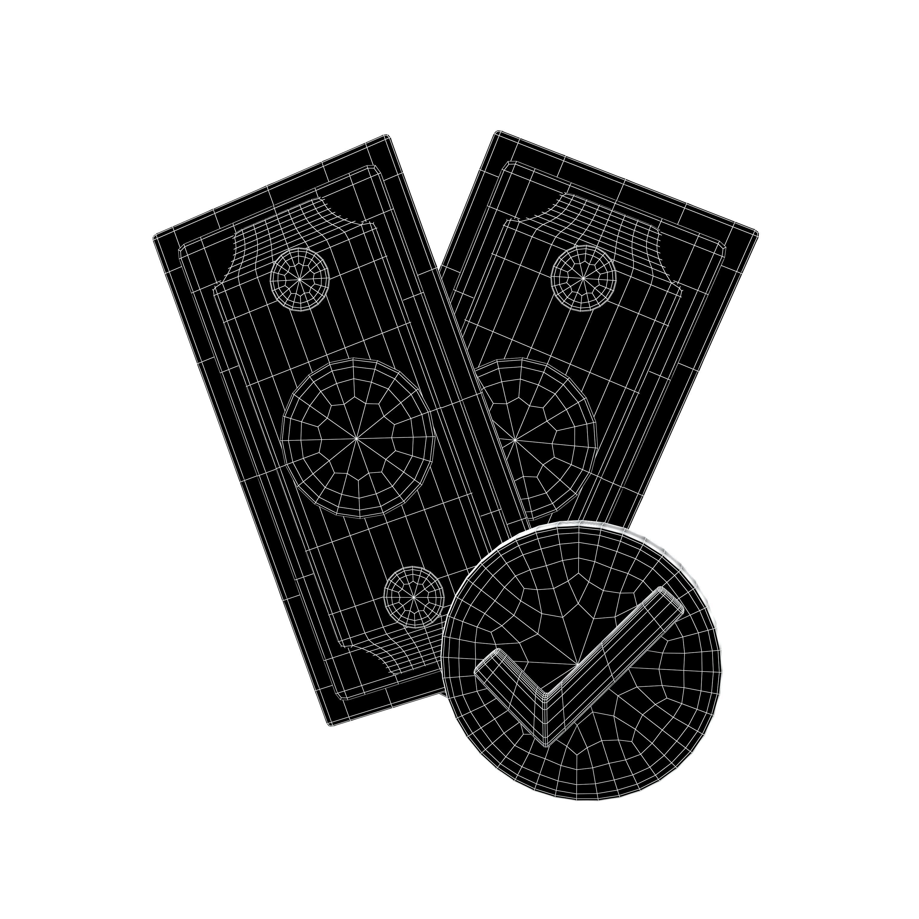 Cartoon Money v1 002 Low-poly 3D model_5