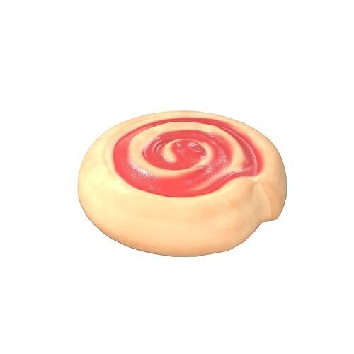 Cinnamon Roll v1 001 Low-poly 3D model