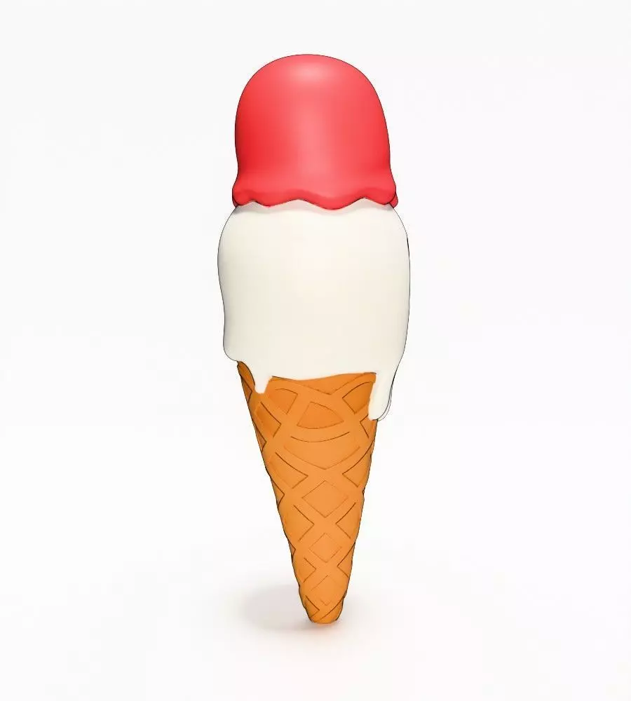 Ice Cream Skull Style toy 3D print model_16