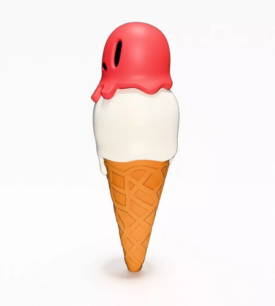 Ice Cream Skull Style toy 3D print model_8