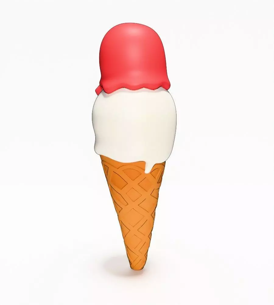 Ice Cream Skull Style toy 3D print model_12