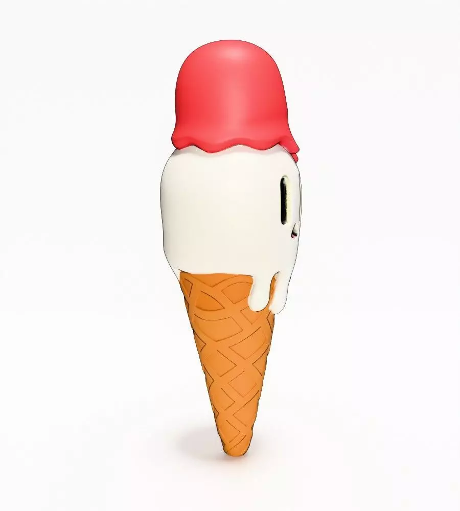 Ice Cream Skull Style toy 3D print model_18