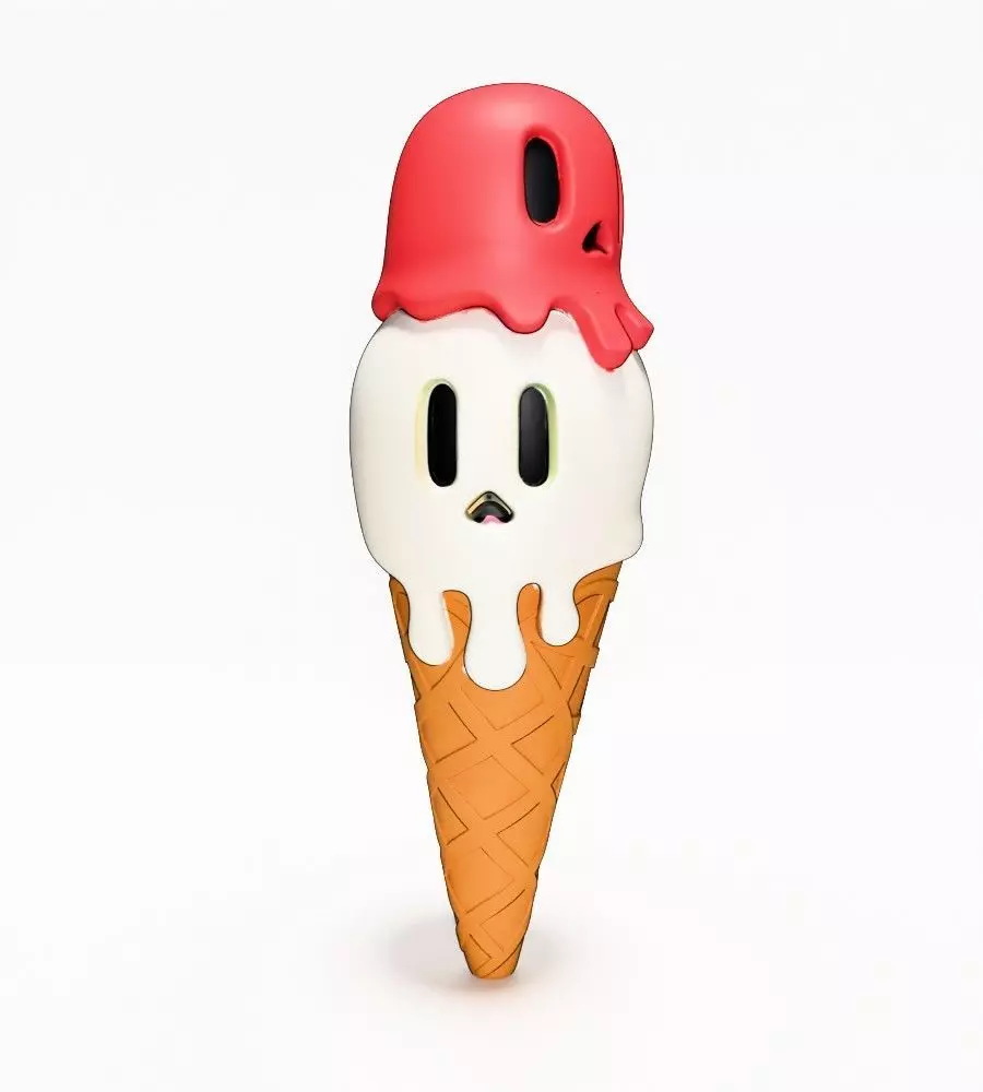 Ice Cream Skull Style toy 3D print model_1