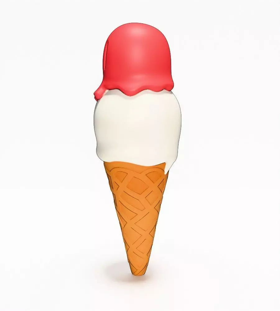 Ice Cream Skull Style toy 3D print model_10