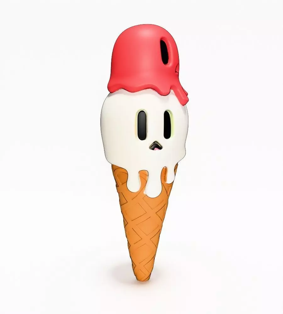 Ice Cream Skull Style toy 3D print model_21
