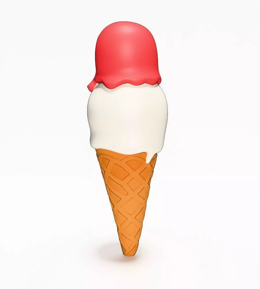 Ice Cream Skull Style toy 3D print model_11