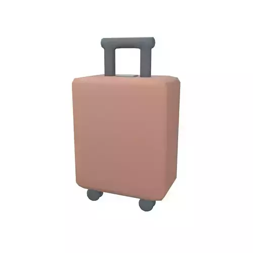 Suitcase Icon v1 003 Low-poly 3D model