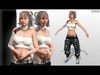 Realistic Female Character with White Outfit Low-poly 3D model_1