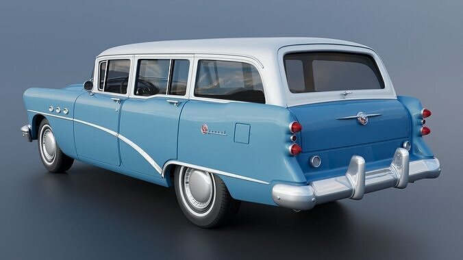 Buick Special Estate Wagon 1954 3D print model 5