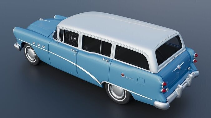 Buick Special Estate Wagon 1954 3D print model 6