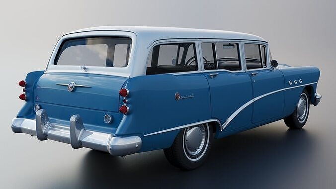 Buick Special Estate Wagon 1954 3D print model 7