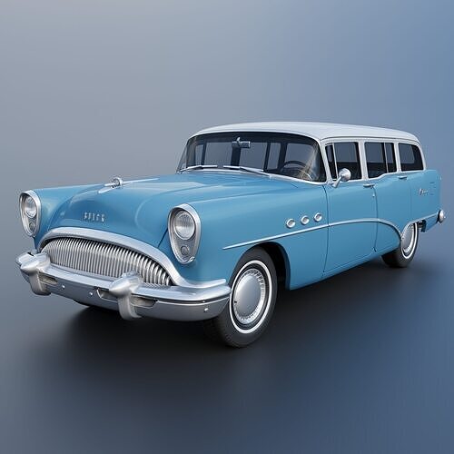 Buick Special Estate Wagon 1954 3D print model