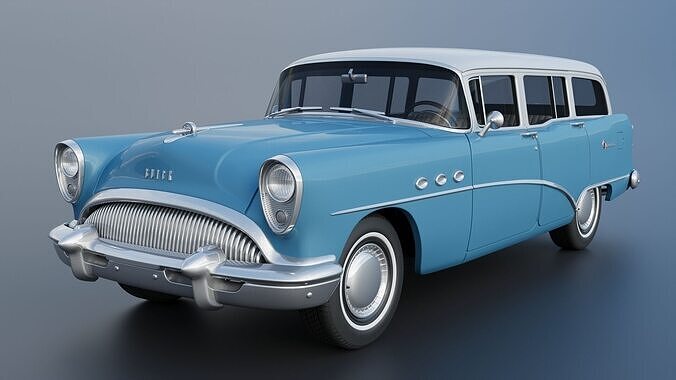 Buick Special Estate Wagon 1954 3D print model 3