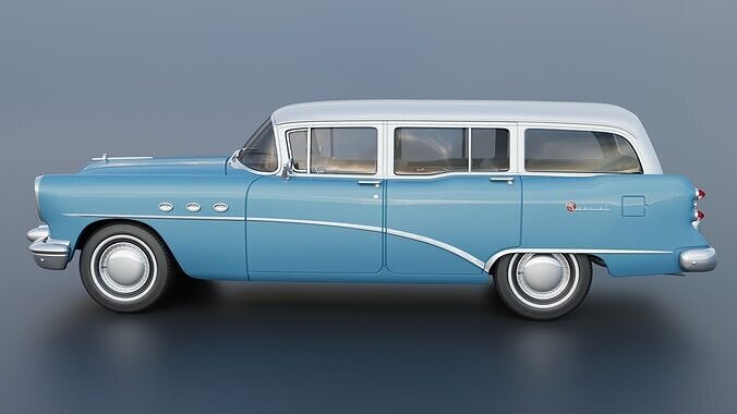 Buick Special Estate Wagon 1954 3D print model 4