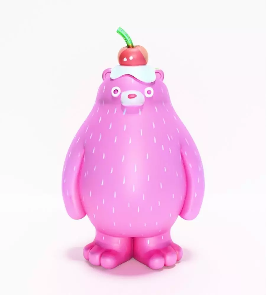 Ice Cream Bear toy 3D print model_1