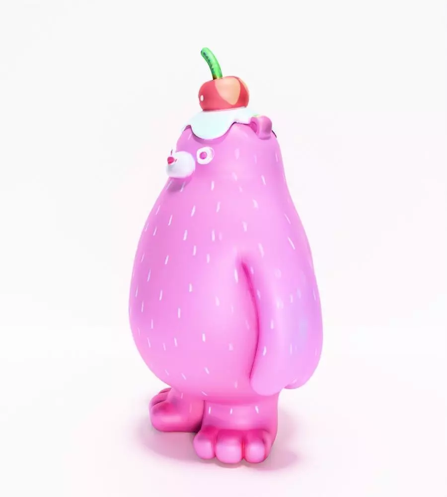 Ice Cream Bear toy 3D print model_4