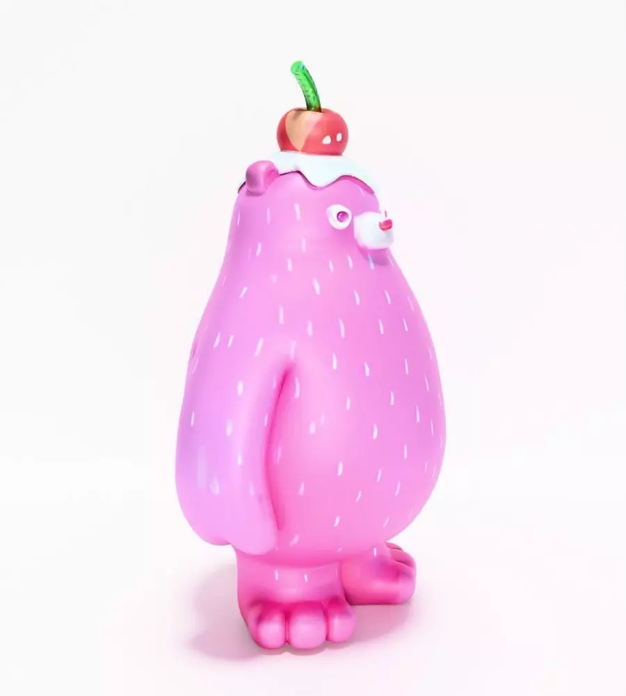 Ice Cream Bear toy 3D print model_19