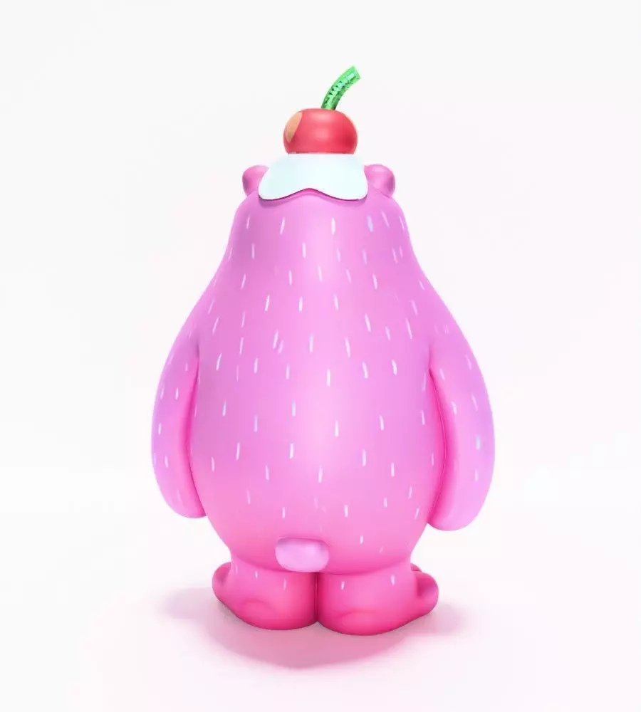 Ice Cream Bear toy 3D print model_12