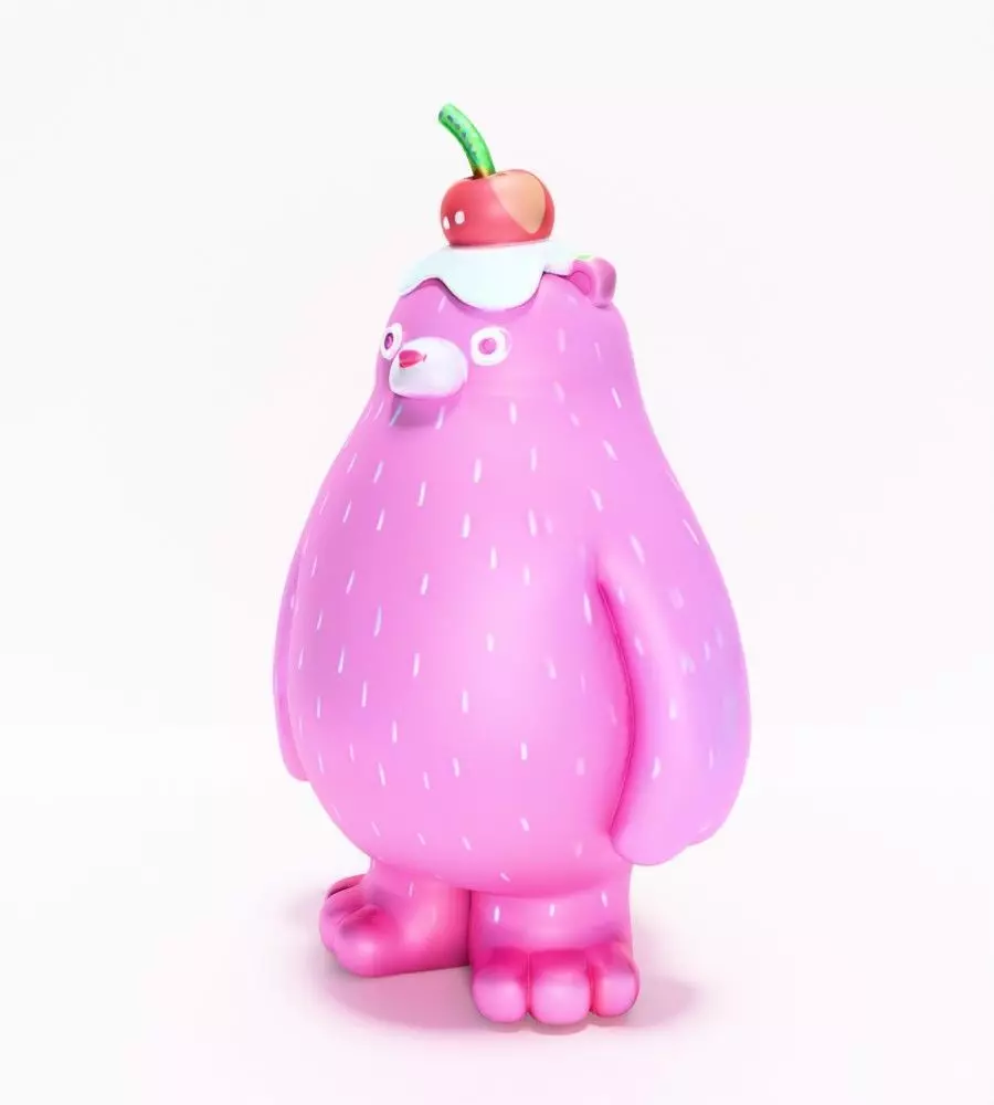 Ice Cream Bear toy 3D print model_3