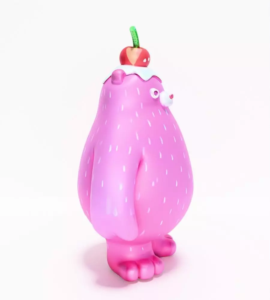 Ice Cream Bear toy 3D print model_18
