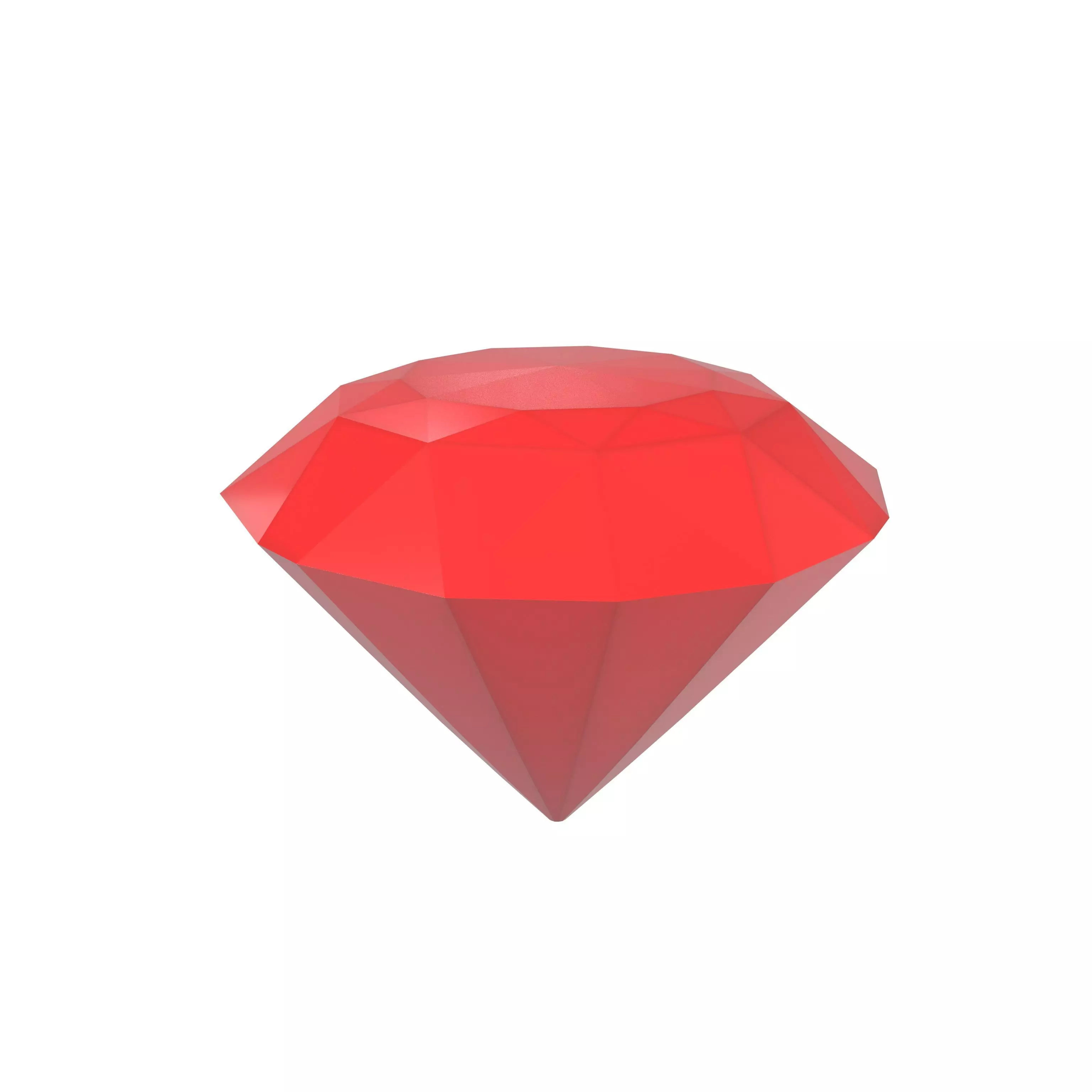 Diamond Icon v1 003 Low-poly 3D model_0