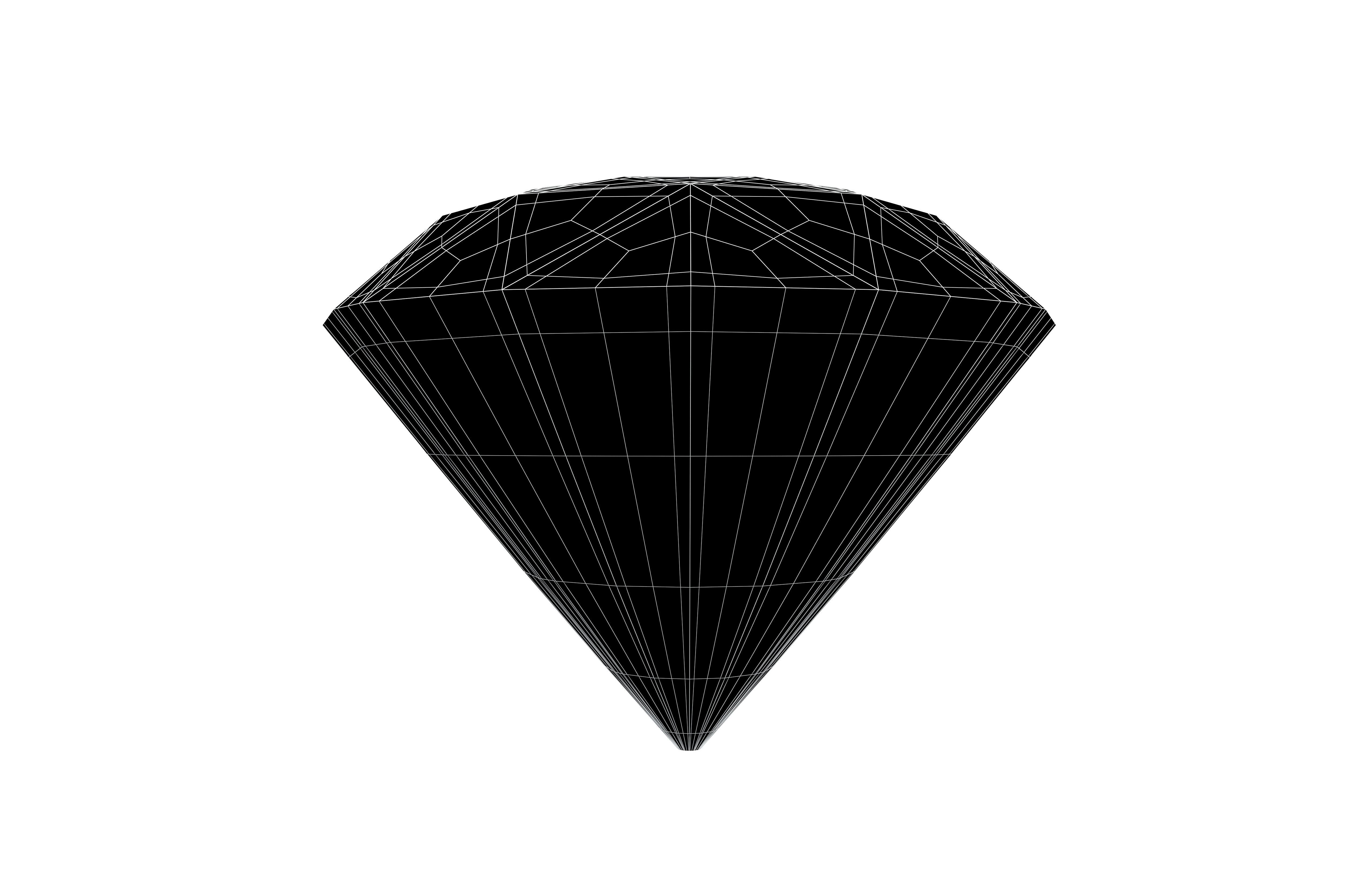 Diamond Icon v1 003 Low-poly 3D model_5