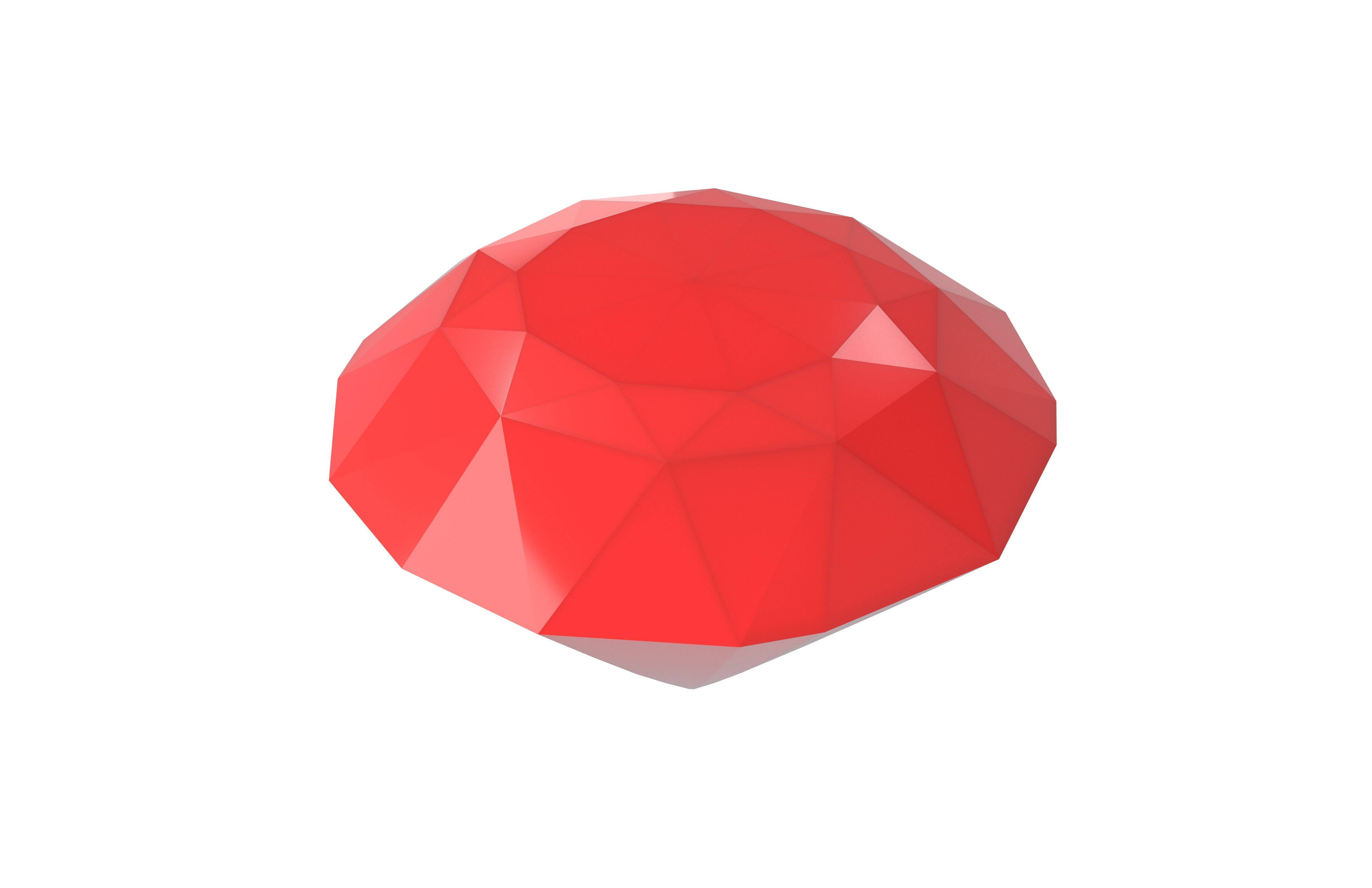 Diamond Icon v1 003 Low-poly 3D model_2