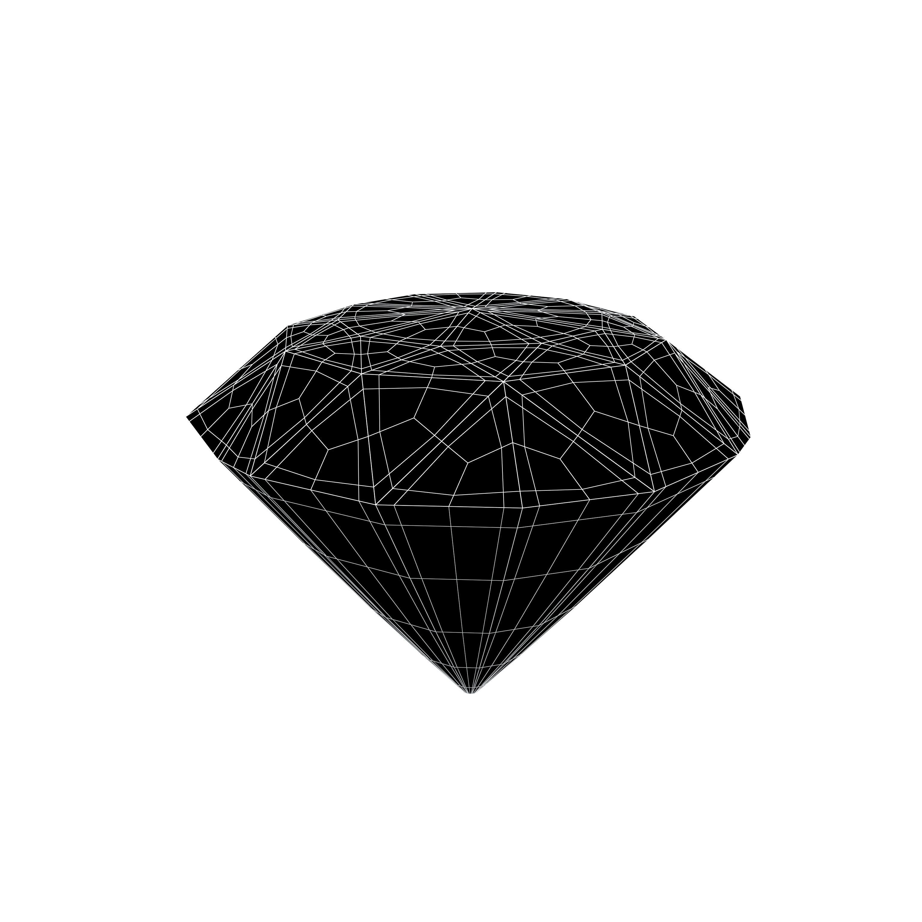 Diamond Icon v1 003 Low-poly 3D model_4