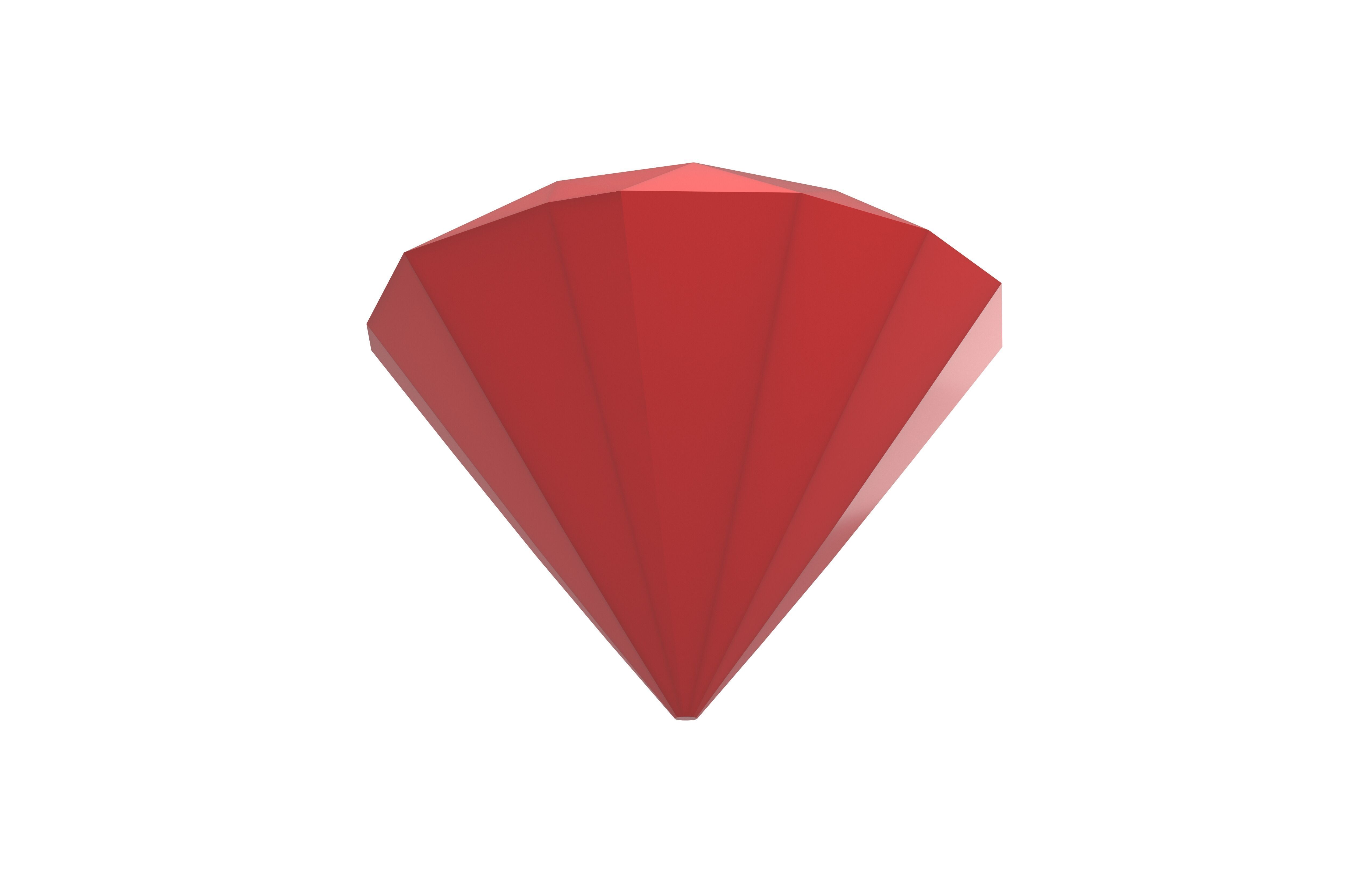 Diamond Icon v1 003 Low-poly 3D model_3