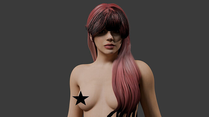 Cute and Hot Anime Girl 3D Model 3D model