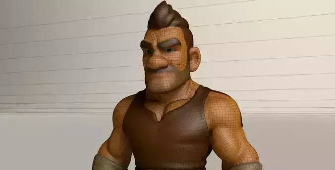 Stylized Game Ready Human Character Rigged named Ben