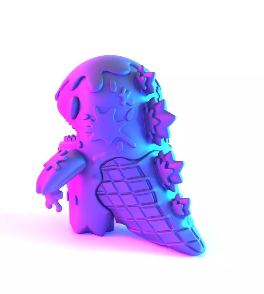 Dino Ice Cream toy 3D print model_9