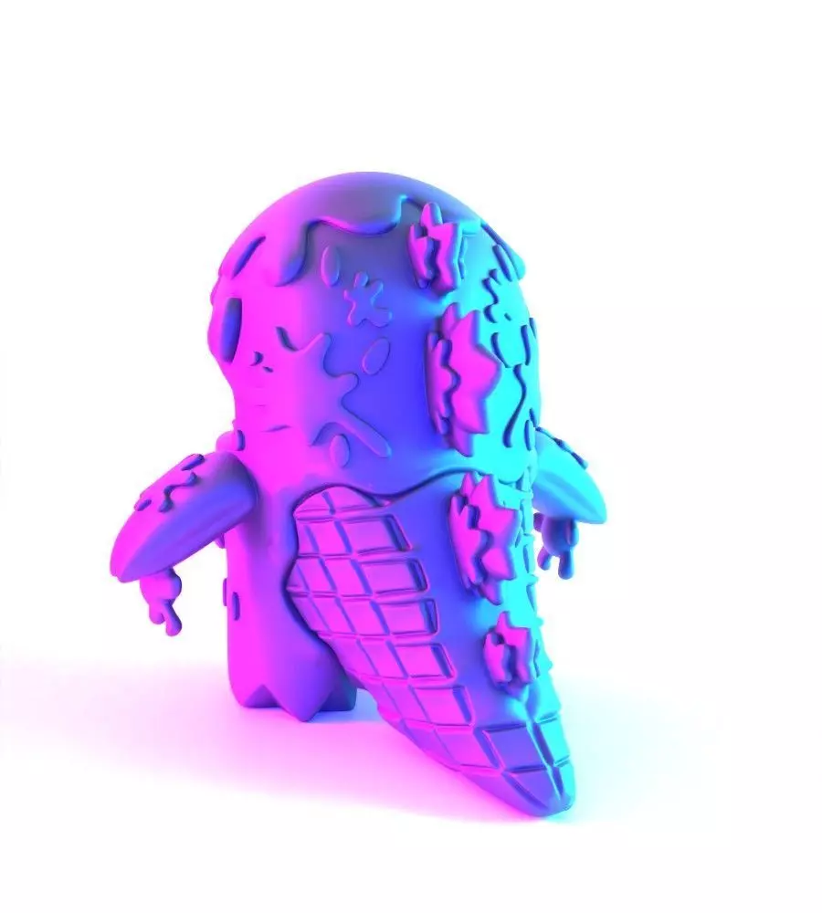 Dino Ice Cream toy 3D print model_10