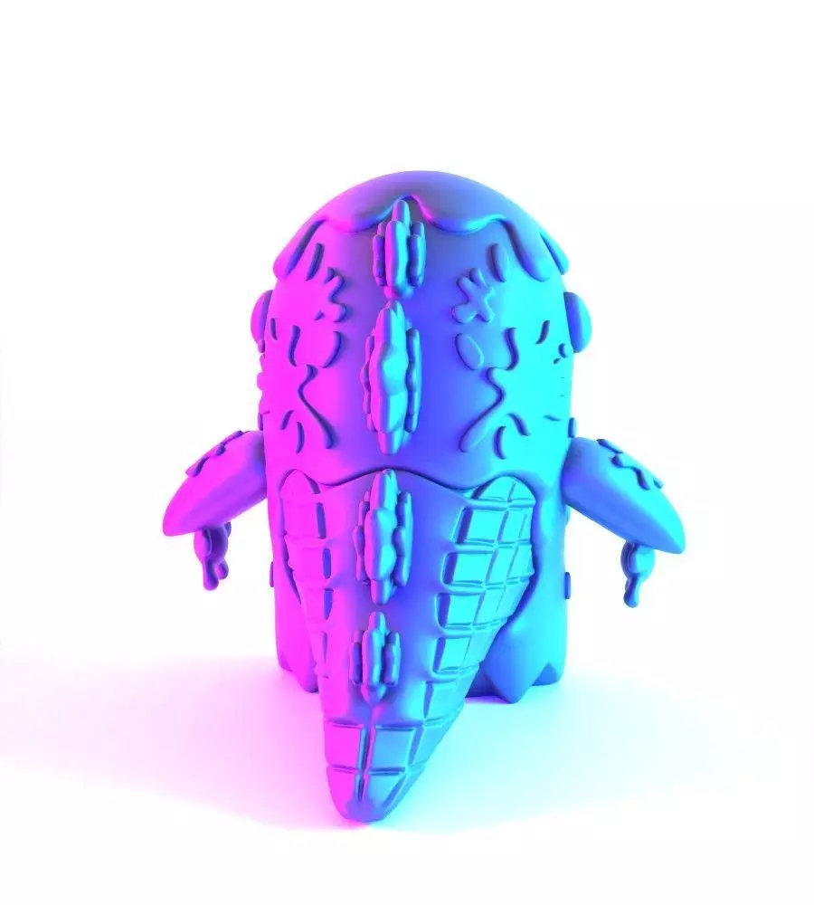 Dino Ice Cream toy 3D print model_12