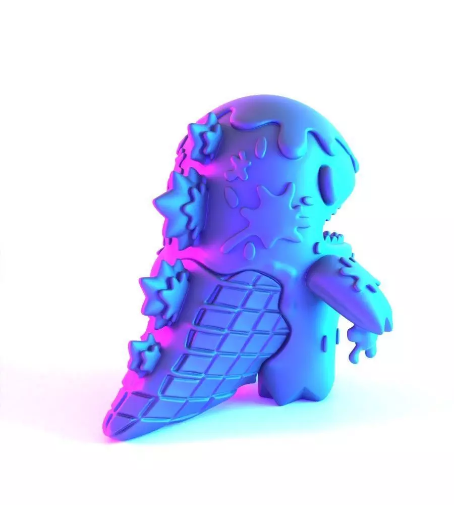 Dino Ice Cream toy 3D print model_14