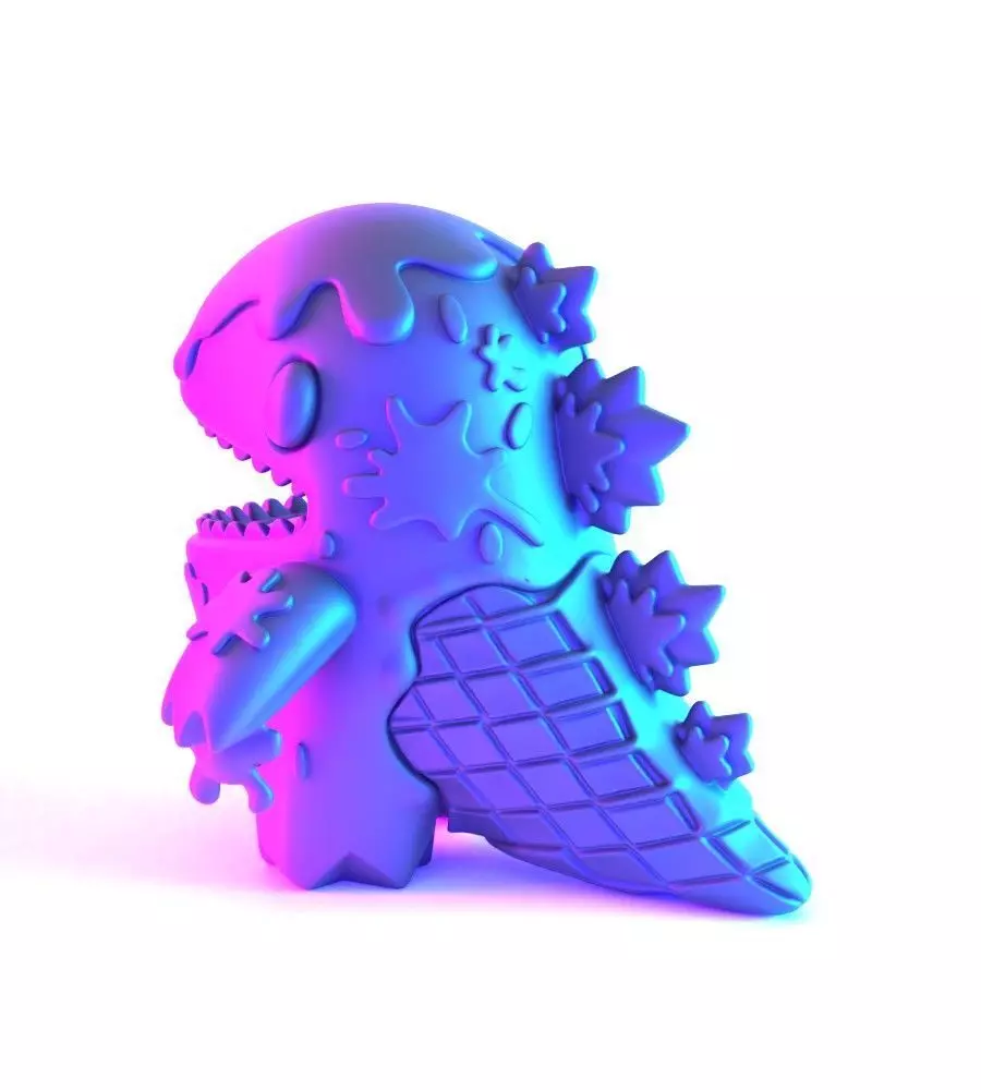 Dino Ice Cream toy 3D print model_8