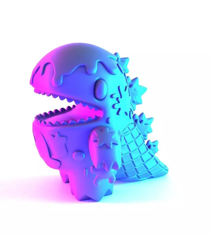 Dino Ice Cream toy 3D print model_5