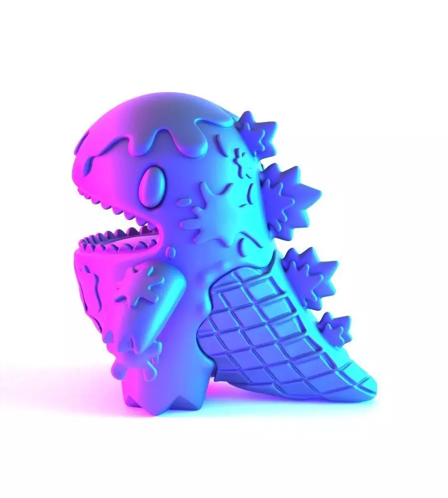 Dino Ice Cream toy 3D print model_7