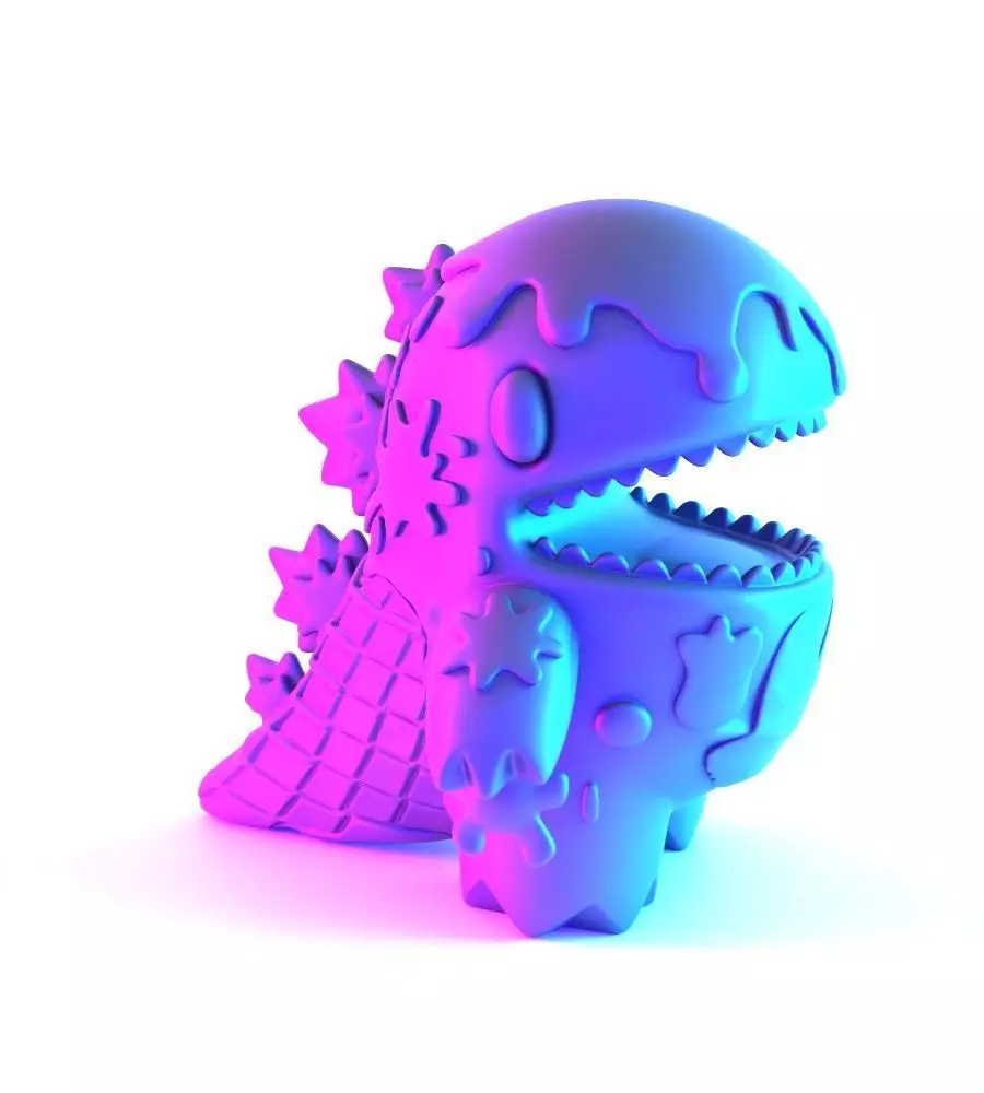 Dino Ice Cream toy 3D print model_18