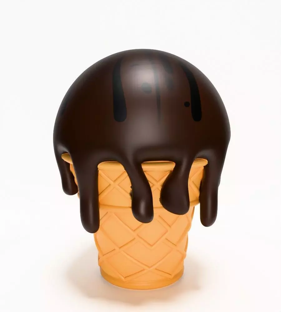 Cat Ice Cream toy 3D print model_11