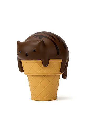  Cat Ice Cream toy 3D print model