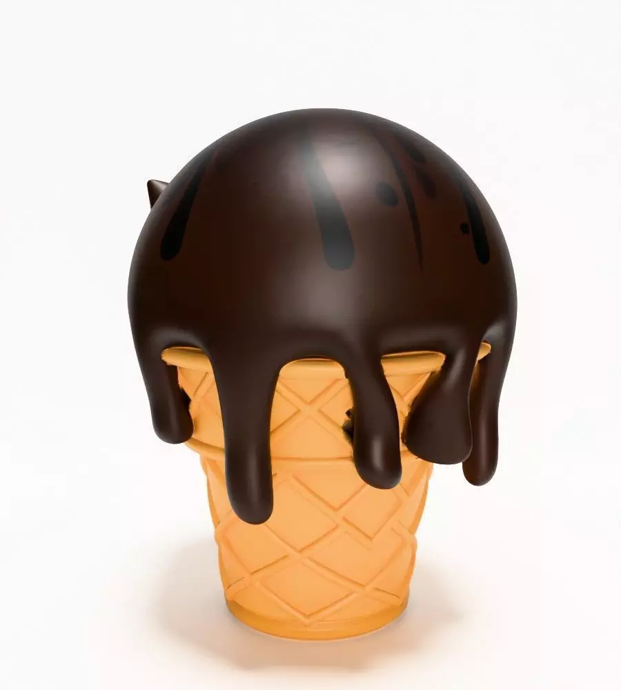 Cat Ice Cream toy 3D print model_10