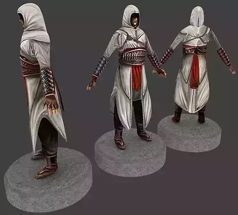 Altair Low poly game model Low-poly 3D model