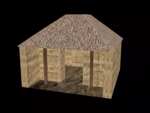 chozas straw hut Free low-poly 3D model_0