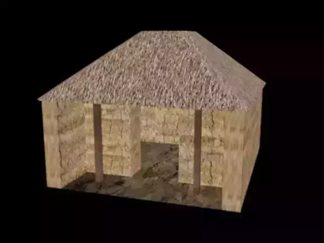 chozas straw hut Free low-poly 3D model