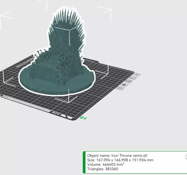 Iran throne chair 3D print model_0