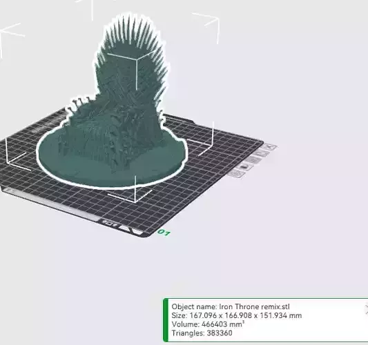 Iran throne chair 3D print model