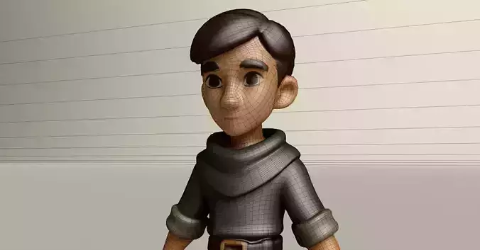 Stylized Game Ready Human Character Rigged named Berus