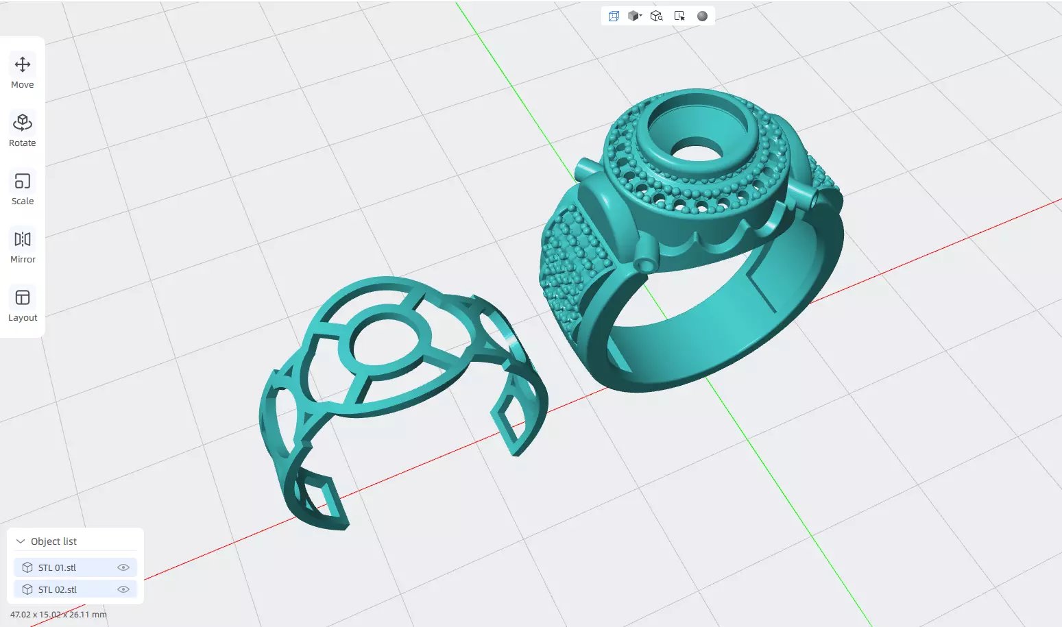 MEN RING  3D print model_0