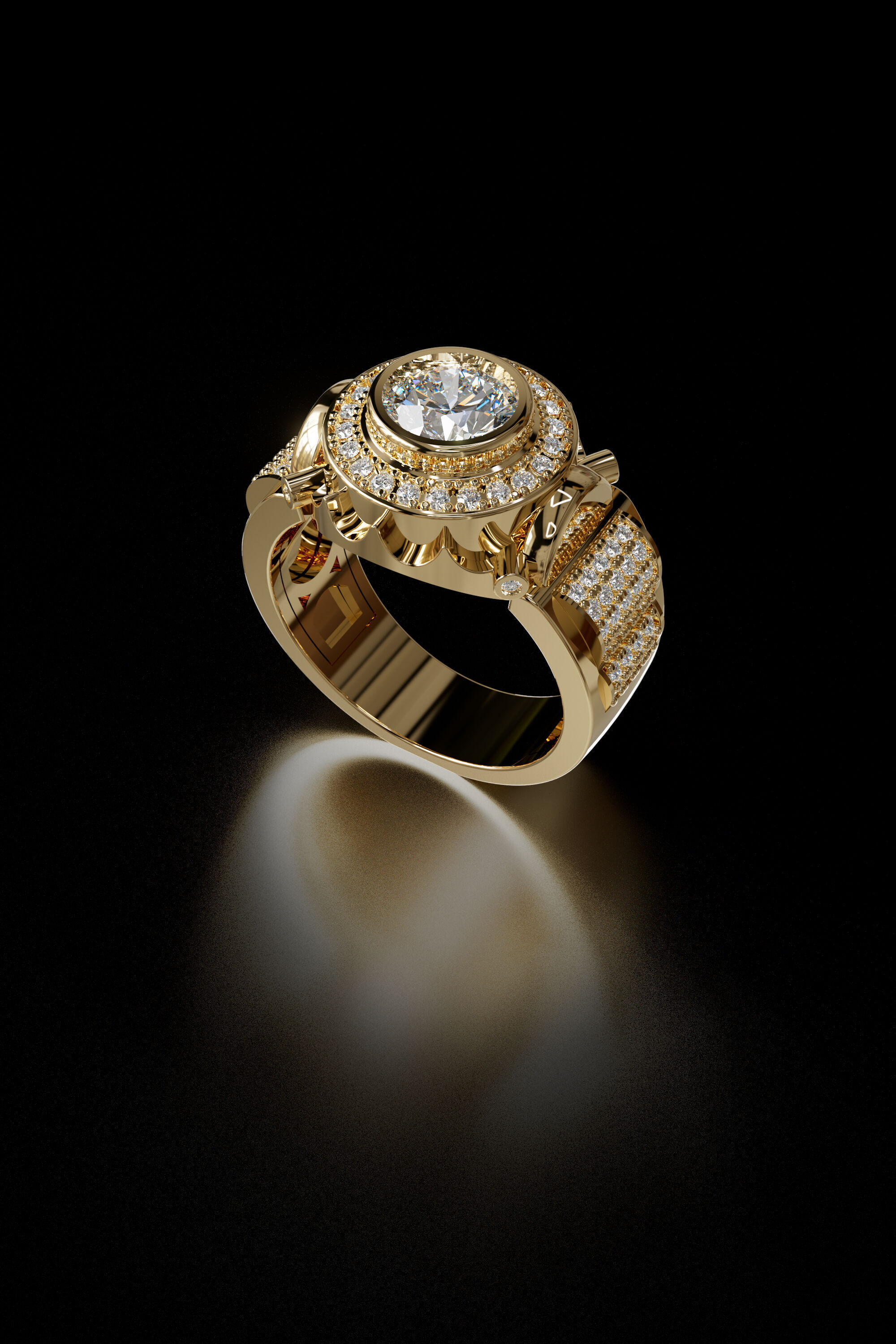 MEN RING  3D print model_3